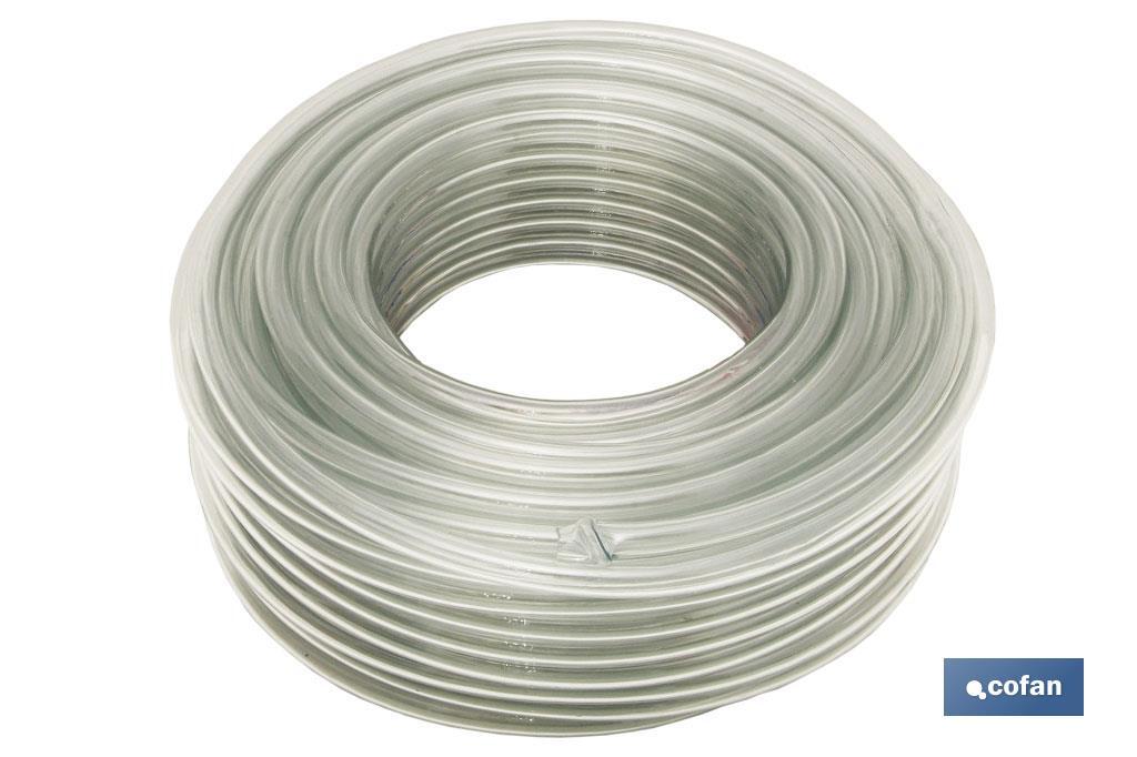 MANGUERA PVC MONOCAPA CRISTAL 10x14mm/50m