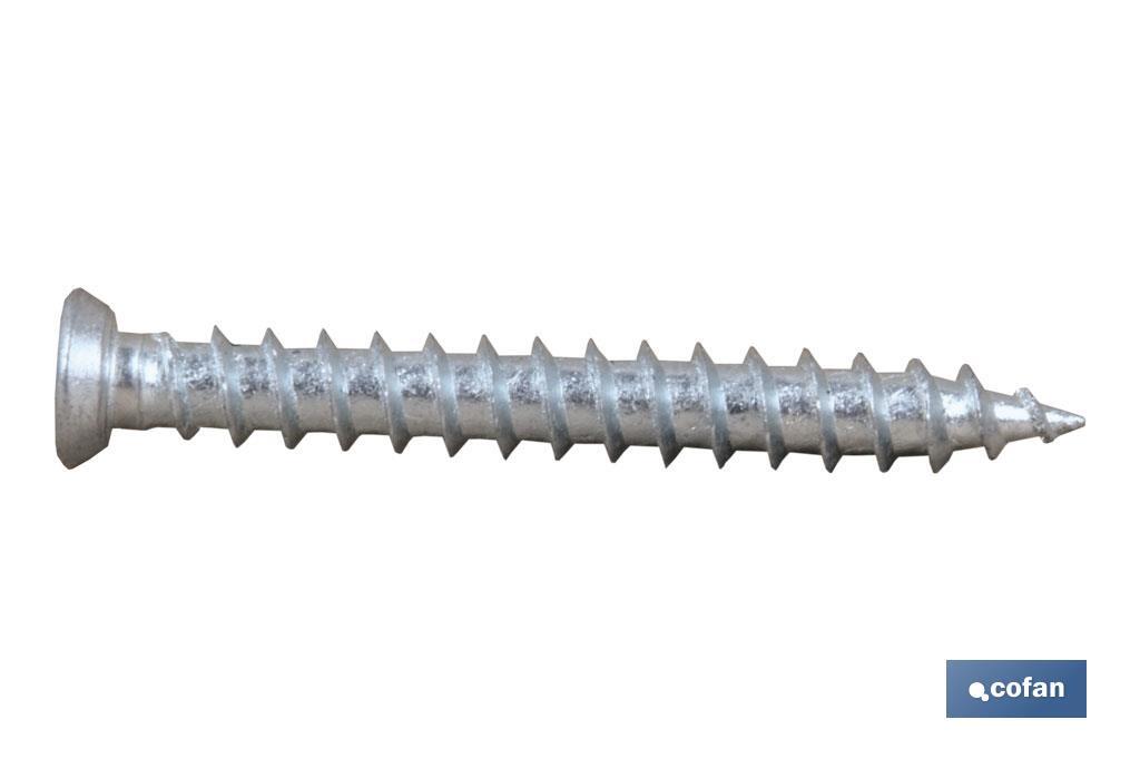 TORNILLO HORMIGÓN PLANA TORX 7,5X150