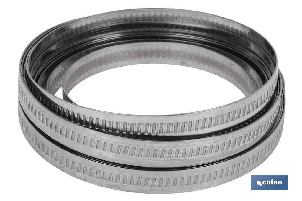 ABRAZADERA CONTINUA INOX PARA CORTAR EN 30 MTS (9 MM) (PACK: 1 UDS) ABRAZADERA CONTINUA INOX PARA CORTAR EN 30 MTS (9 MM) (PACK: 1 UDS)