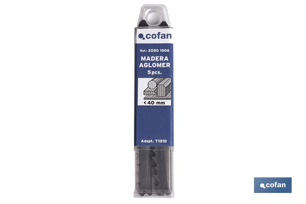 SIERRA CALAR (5PCS) T101DP HCS 75X4 MADERA/AGLOMER (PACK: 1 UDS) SIERRA CALAR (5PCS) T101DP HCS 75X4 MADERA/AGLOMER (PACK: 1 UDS)