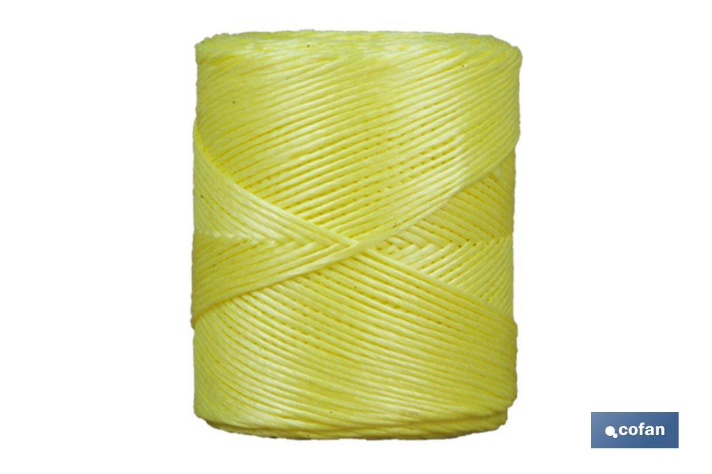 BOBINA HILO RAFIA/ 600 750 GRS AMARILLO (PACK: 1 UDS)