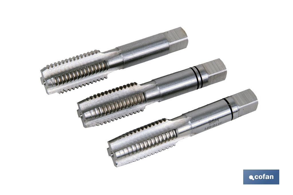 SET 2 MACHOS MANUALES - M18 X 1.50 mm (PACK: 1 UDS)