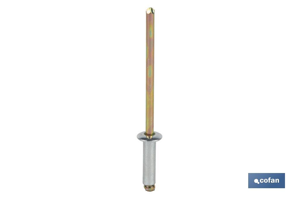REMACHE ACERO  4 X 8 MM (PACK: 1000 UDS)