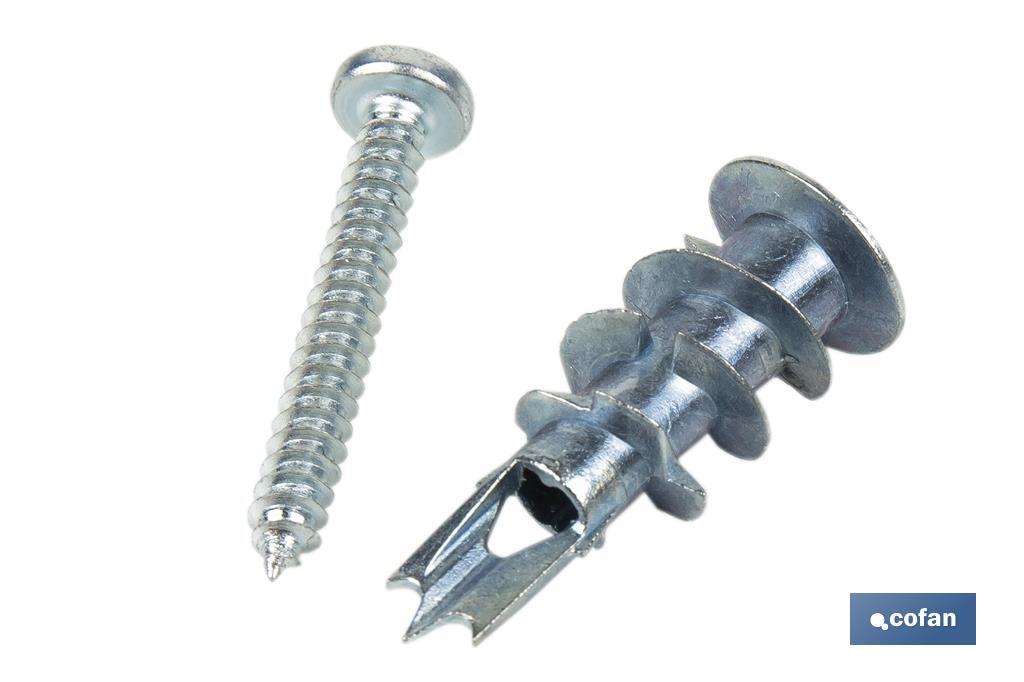 TACO ZAMAK 13X32 PARA PLACAS C/TORNILLO 4,2X32 (PACK: 100 UDS) TACO ZAMAK 13X32 PARA PLACAS C/TORNILLO 4,2X32 (PACK: 100 UDS)