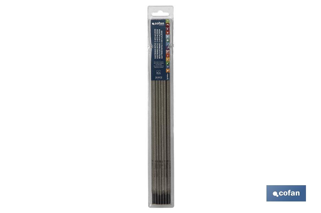 BLÍSTER ELECTRODOS RUTILO E-6013 ø3,25X350 20 UDS (PACK: 1 UDS)