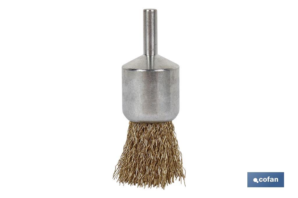 CEPILLO BROCHA ONDULADO 6xØ15 A.LATONADO 0.3mm (PACK: 1 UDS) CEPILLO BROCHA ONDULADO 6xØ15 A.LATONADO 0.3mm (PACK: 1 UDS)