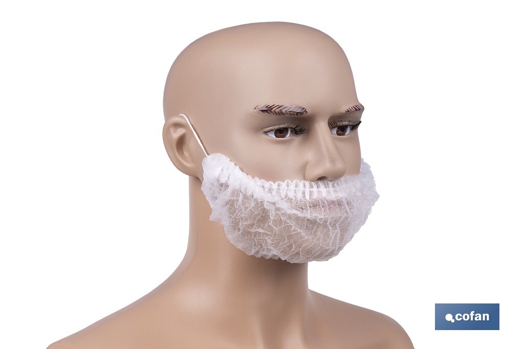 CUBREBARBA DESECHABLE DE PP 100 UDS. (PACK: 1 UDS)
