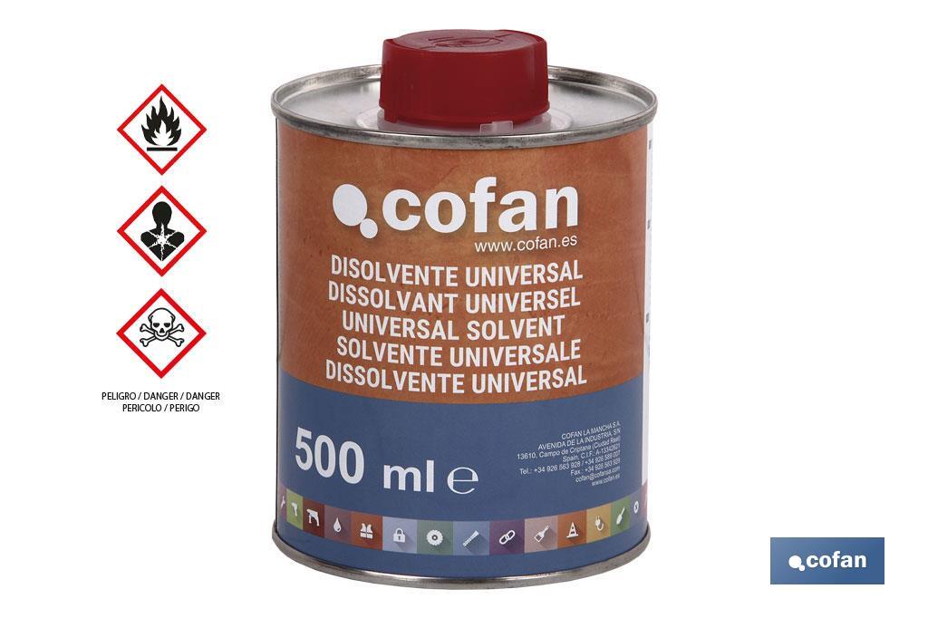 DISOLVENTE UNIVERSAL COFAN (500ML) (PACK: 1 UDS)