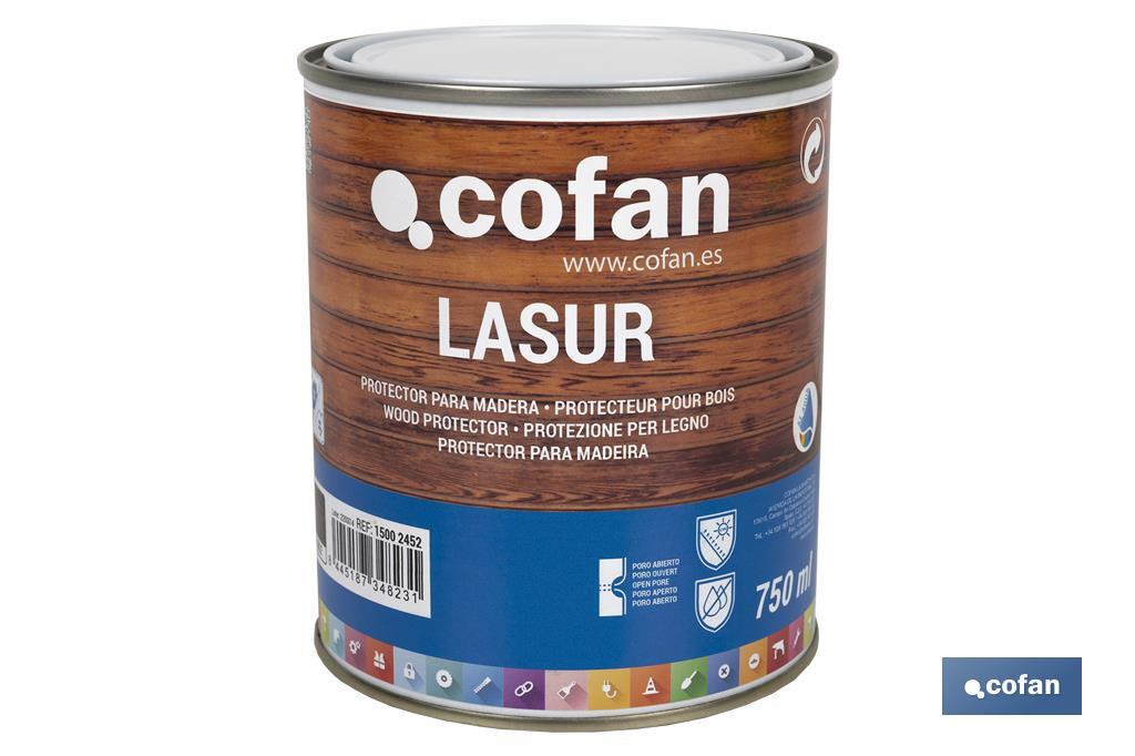 LASUR PROTECTOR AL AGUA PARA MADERA MATE ROBLE 750 ML (PACK: 1 UDS)