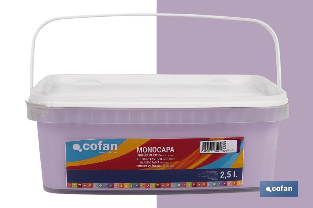 PINTURA PLÁSTICA MONOCAPA Lila (2,5 LT) (PACK: 1 UDS) PINTURA PLÁSTICA MONOCAPA Lila (2,5 LT) (PACK: 1 UDS)