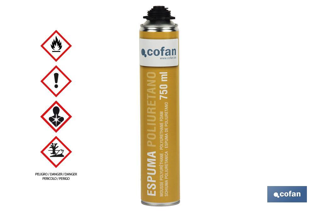 ESPUMA POLIURETANO A PISTOLA 750ML (PACK: 1 UDS) ESPUMA POLIURETANO A PISTOLA 750ML (PACK: 1 UDS)
