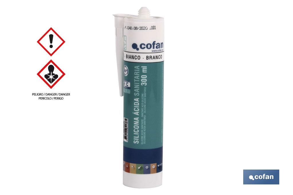 SILICONA ÁCIDA SANITARIA 300 ML BLANCO (PACK: 1 UDS) SILICONA ÁCIDA SANITARIA 300 ML BLANCO (PACK: 1 UDS)