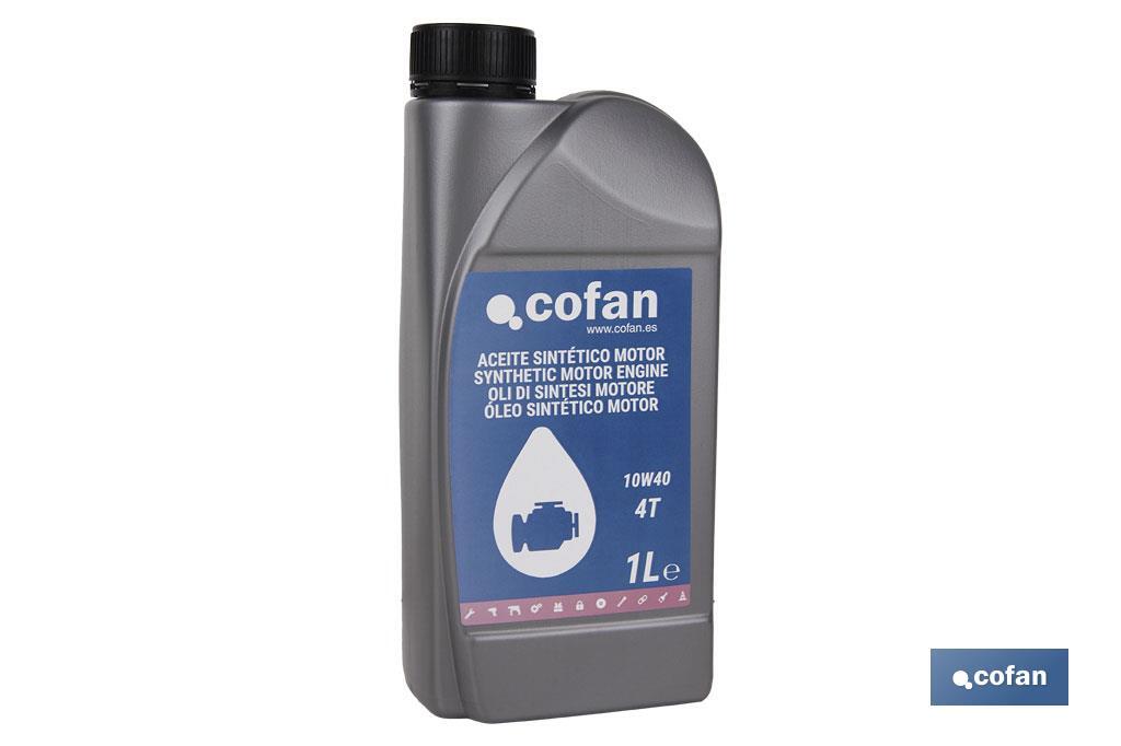 ACEITE SINTETICO 1 Ltr. MOTOR 10W-40 PLUS 4 Tiempos (PACK: 1 UDS) ACEITE SINTETICO 1 Ltr. MOTOR 10W-40 PLUS 4 Tiempos (PACK: 1 UDS)