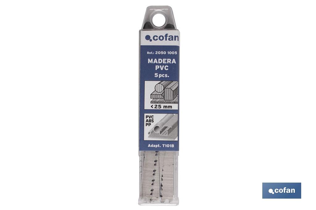 SIERRA CALAR (5PCS) T101AIF BIME 75X1,6 MADER/PLAS (PACK: 1 UDS) SIERRA CALAR (5PCS) T101AIF BIME 75X1,6 MADER/PLAS (PACK: 1 UDS)