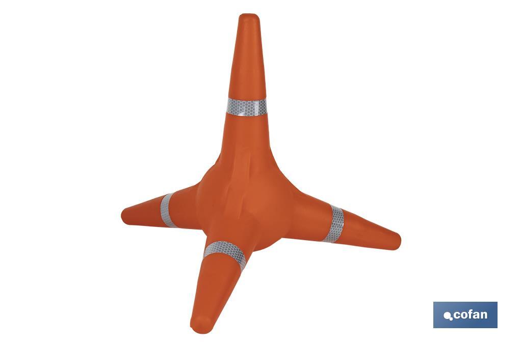 CONO TETRÁPODO REFLECTANTE 38 CM (PACK: 1 UDS) CONO TETRÁPODO REFLECTANTE 38 CM (PACK: 1 UDS)
