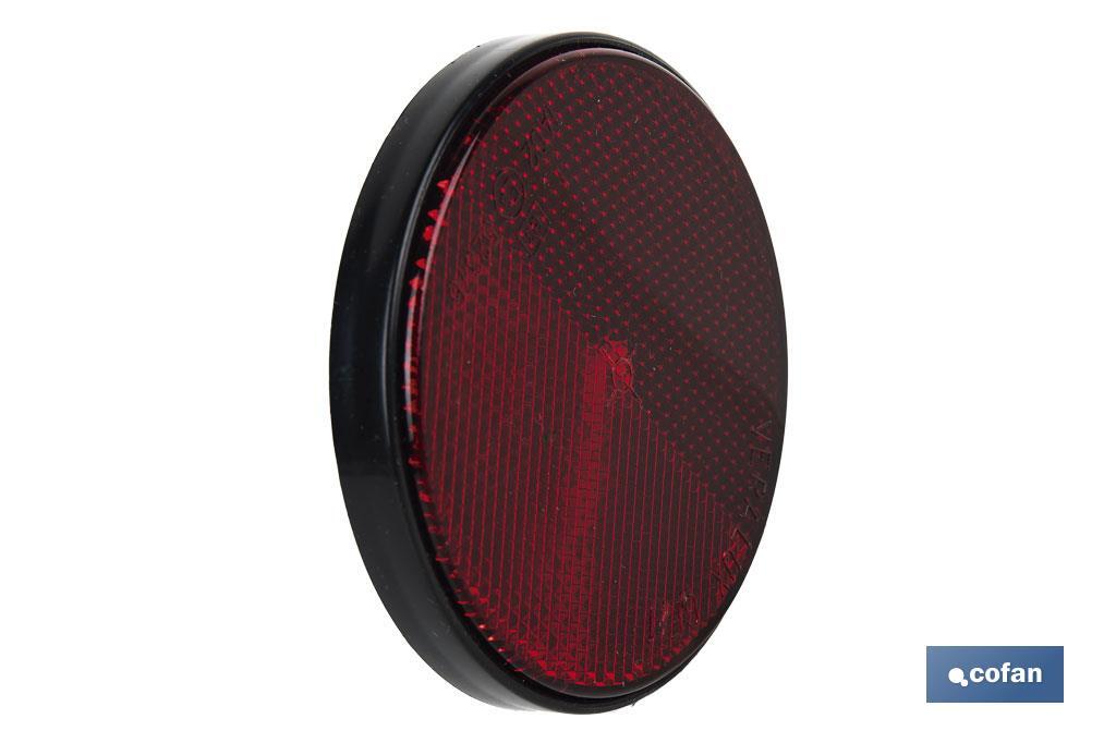 CATADIÓPTRICO REDONDO ROJO Ø 80 MM CON TORNILLO (PACK: 1 UDS) CATADIÓPTRICO REDONDO ROJO Ø 80 MM CON TORNILLO (PACK: 1 UDS)