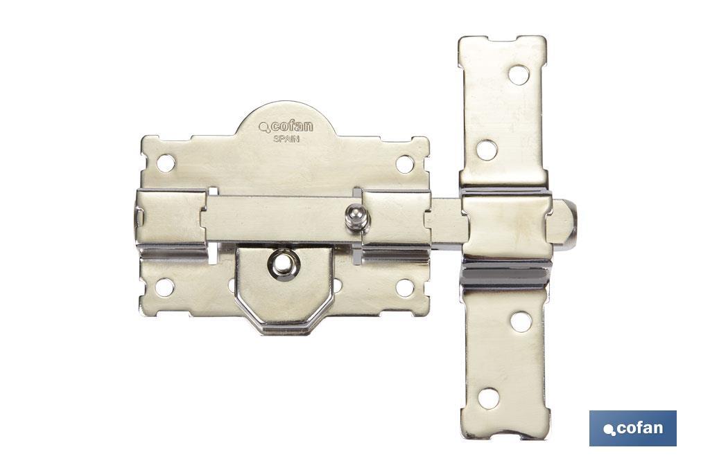 CERROJO BOTON/LLAVE NIQUELADO R/105 - 50 mm (PACK: 1 UDS) CERROJO BOTON/LLAVE NIQUELADO R/105 - 50 mm (PACK: 1 UDS)
