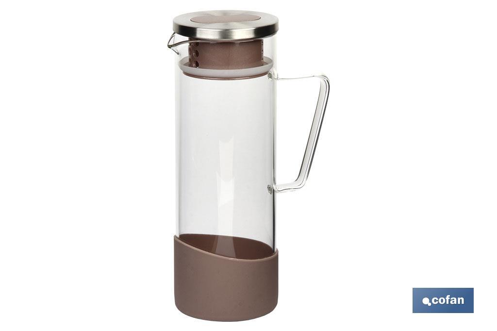 JARRA BOROSILICATO TIERRA 1300 ml (PACK: 1 UDS) JARRA BOROSILICATO TIERRA 1300 ml (PACK: 1 UDS)