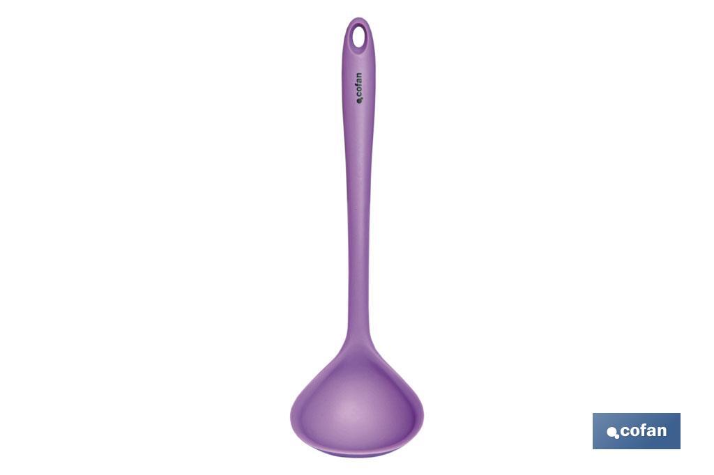 CAZO SOPA SILICONA MODELO VERGINI MORADA 28 X 8.5 CM (PACK: 1 UDS) CAZO SOPA SILICONA MODELO VERGINI MORADA 28 X 8.5 CM (PACK: 1 UDS)