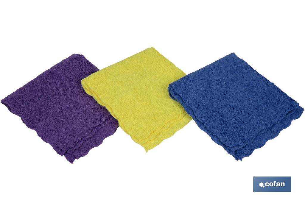 PACK 3 BAYETAS MICROFIBRA 30X30CM VENTA UNITARIA (PACK: 1 UDS)