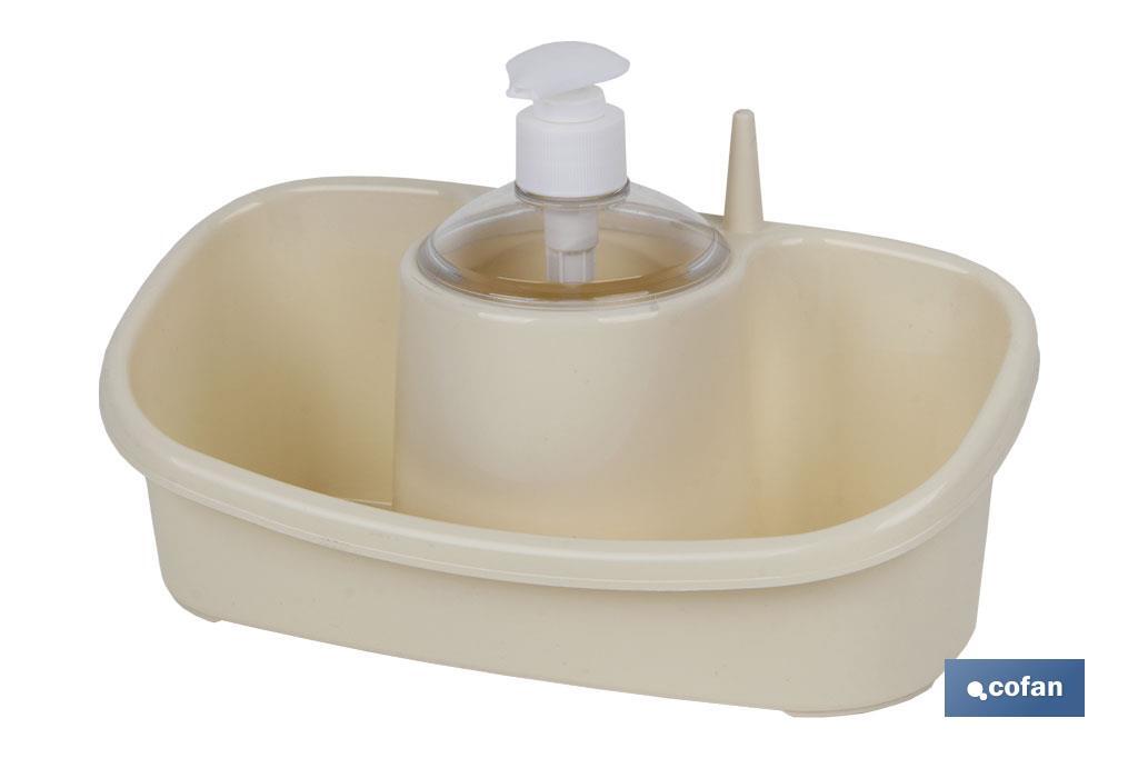 ESTROPAJERO CON DOSIFICADOR BEIGE 26X13X16.5cm (PACK: 6 UDS) ESTROPAJERO CON DOSIFICADOR BEIGE 26X13X16.5cm (PACK: 6 UDS)
