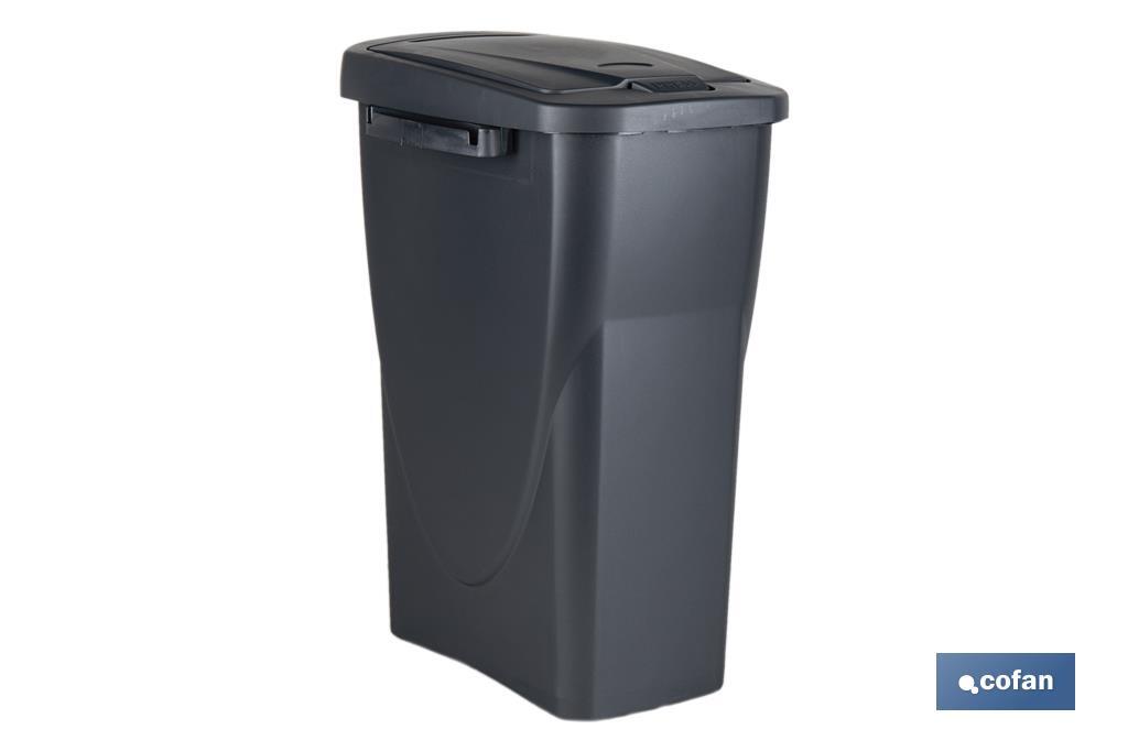 CUBO DE BASURA PARA RECICLAR 15 LITROS COLOR GRIS 20 X 31 X 42 CM (PACK: 1 UDS) CUBO DE BASURA PARA RECICLAR 15 LITROS COLOR GRIS 20 X 31 X 42 CM (PACK: 1 UDS)