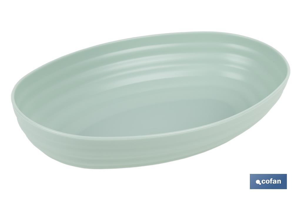 FUENTE OVALADA VERDE AGUA 24X16X5.5CM MODELO NARA 1080ML (PACK: 6 UDS) FUENTE OVALADA VERDE AGUA 24X16X5.5CM MODELO NARA 1080ML (PACK: 6 UDS)