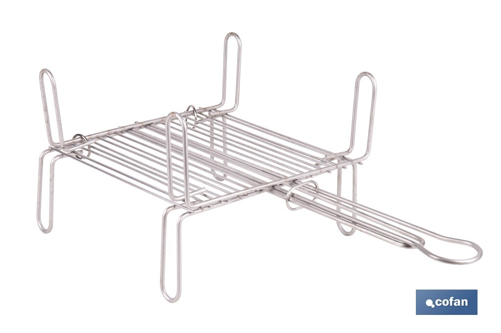 PARRILLA DOBLE INOX 400 X 400MM (PACK: 1 UDS)