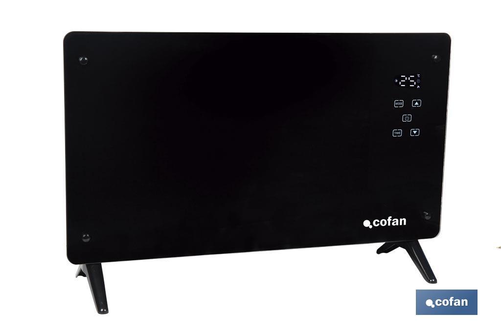 CONVECTOR DE PANEL DE VIDRIO PANTALLA LED 2000 W (PACK: 1 UDS) CONVECTOR DE PANEL DE VIDRIO PANTALLA LED 2000 W (PACK: 1 UDS)