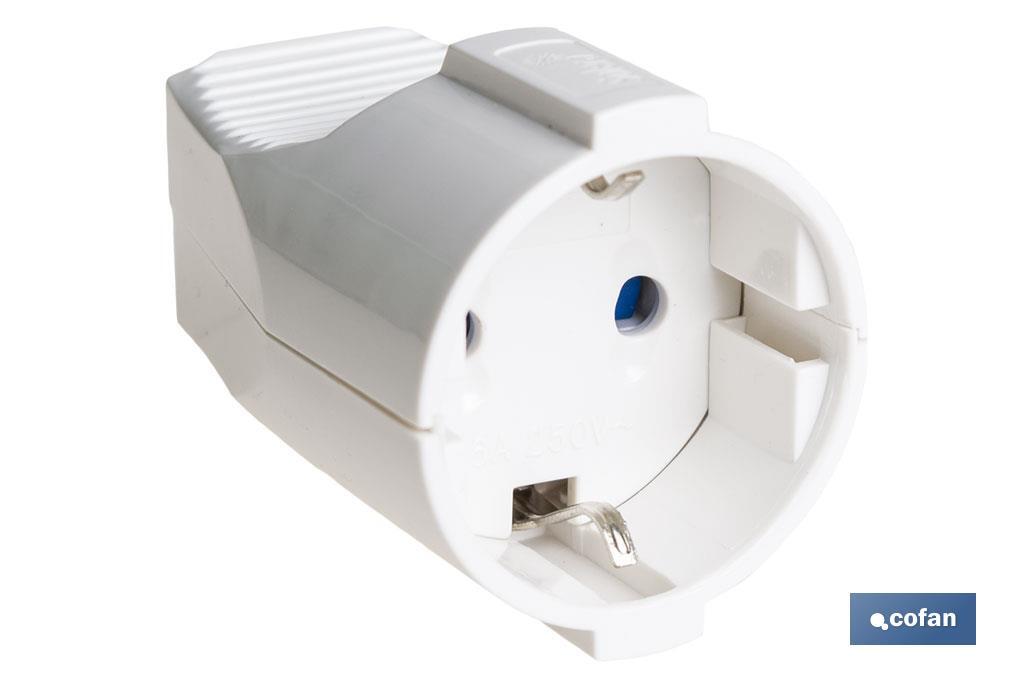 BASE ENCHUFE AEREA BLANCA (16A-250V) (PACK: 1 UDS) BASE ENCHUFE AEREA BLANCA (16A-250V) (PACK: 1 UDS)