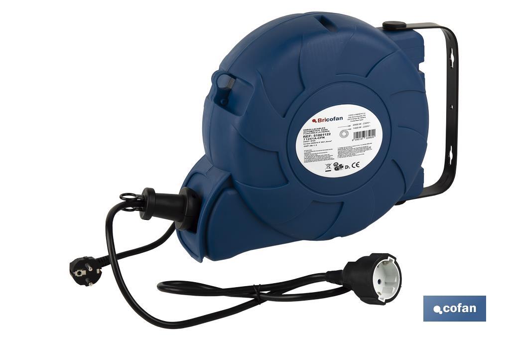 ENROLLACABLES AUTOMÁTICO SOPORTE PARED T/T-16M (14+2) (PACK: 1 UDS) ENROLLACABLES AUTOMÁTICO SOPORTE PARED T/T-16M (14+2) (PACK: 1 UDS)