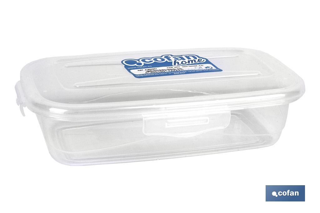 FIAMBRERA TRANSPARENTE RECTANGULAR 2,8 L (PACK: 1 UDS) FIAMBRERA TRANSPARENTE RECTANGULAR 2,8 L (PACK: 1 UDS)