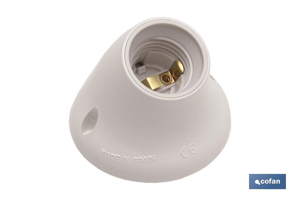 PORTALAMPARAS PARED E27 BLANCO (PACK: 1 UDS) PORTALAMPARAS PARED E27 BLANCO (PACK: 1 UDS)