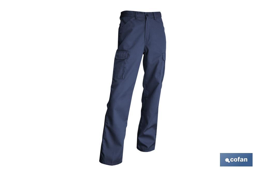 PANTALON TRABAJO SERVET 245 gms/m AZUL MARINO T-64