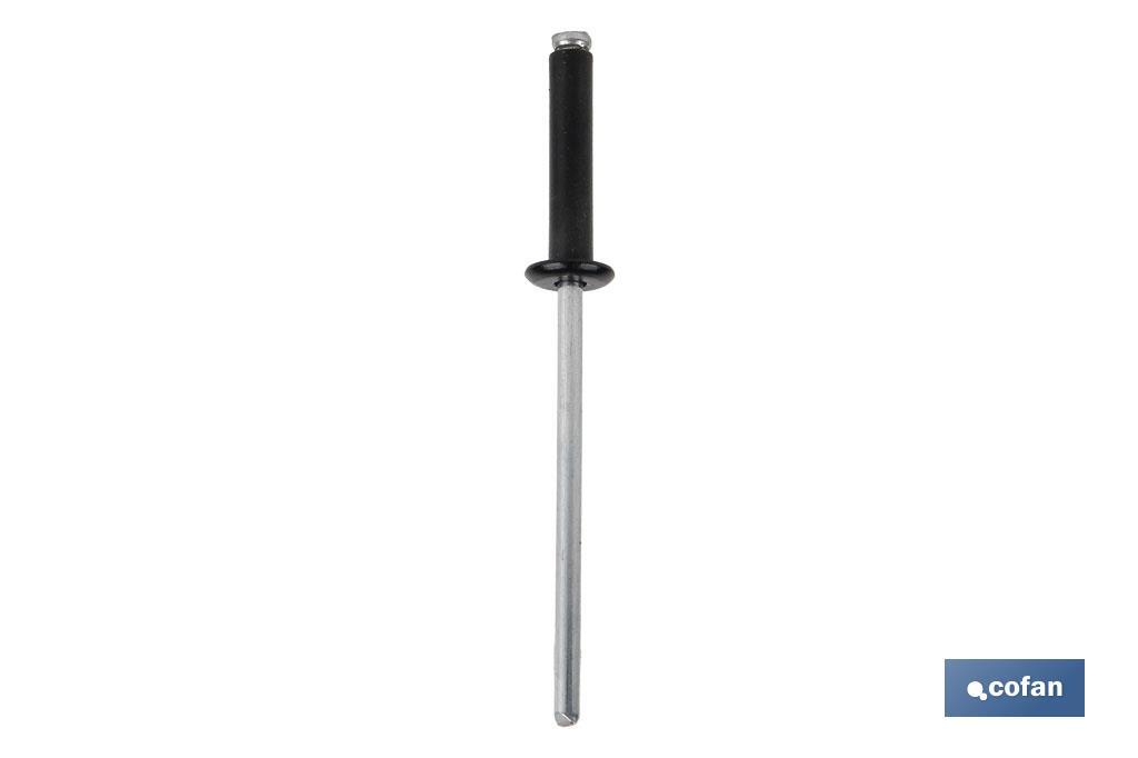 REMACHE ALUMINIO NORMAL NEGRO 3.2 X 10 MM (PACK: 1000 UDS)