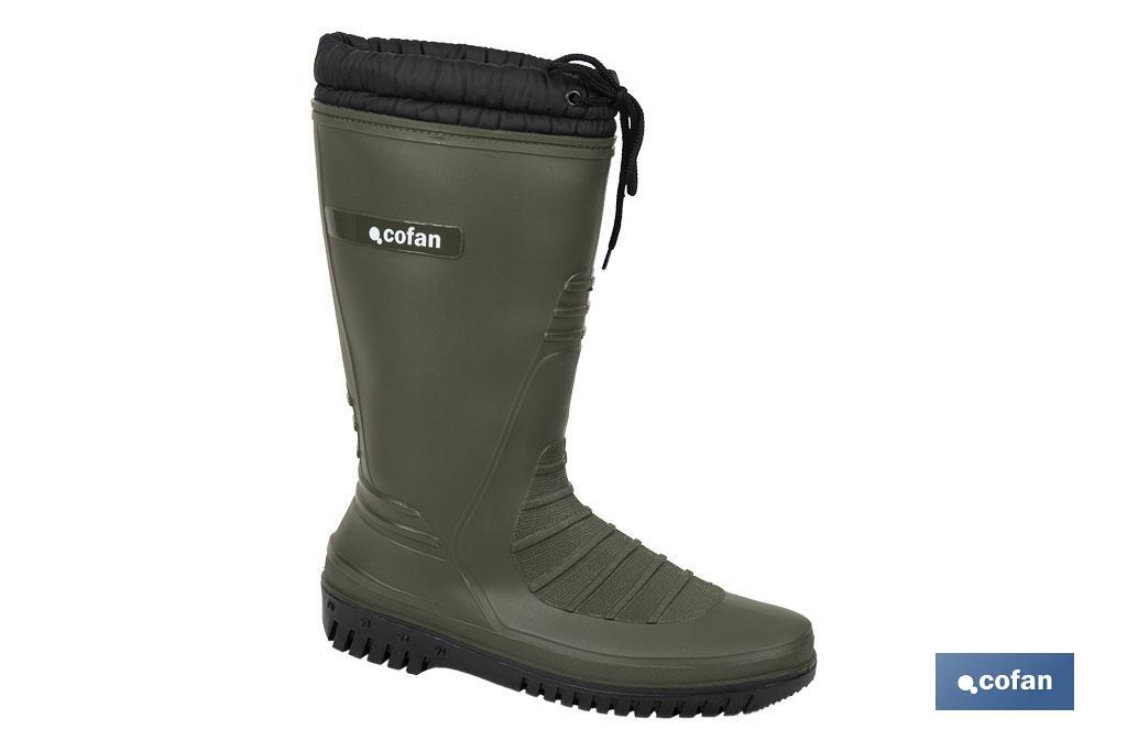 BOTA AGUA FORRO POLAR VERDE/NEGRA TALLA 39 (PACK: 1 UDS)