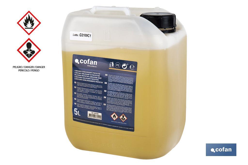 LUBRICANTE DESBLOQUEANTE PROTECTOR COFAN 5 L (PACK: 1 UDS)