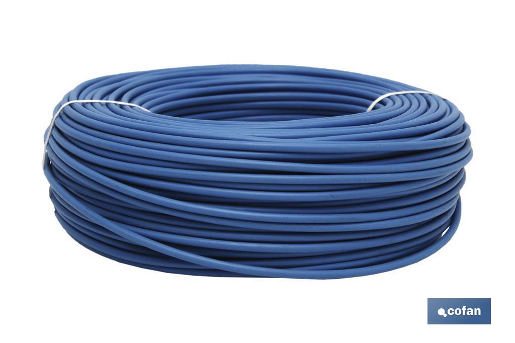 ROLLO CABLE H07V-K 1X6MM2 AZUL (100M) (PACK: 1 UDS)