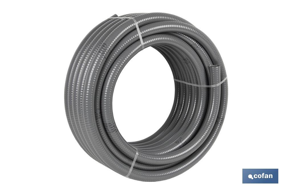 ROLLO DE TUBERIA HIDRO GRIS CERTIFICADA Ø50mm 25m