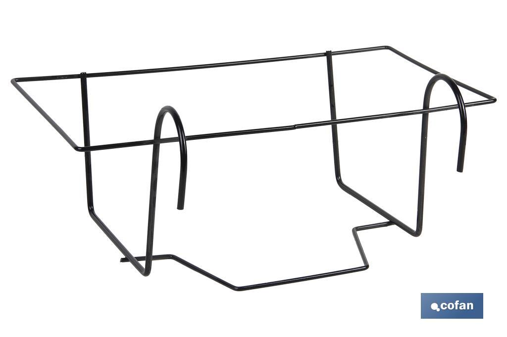 SOPORTE JARDINERA 900015521 AZAHAR NEGRO 50 X 21.5 X16 CM