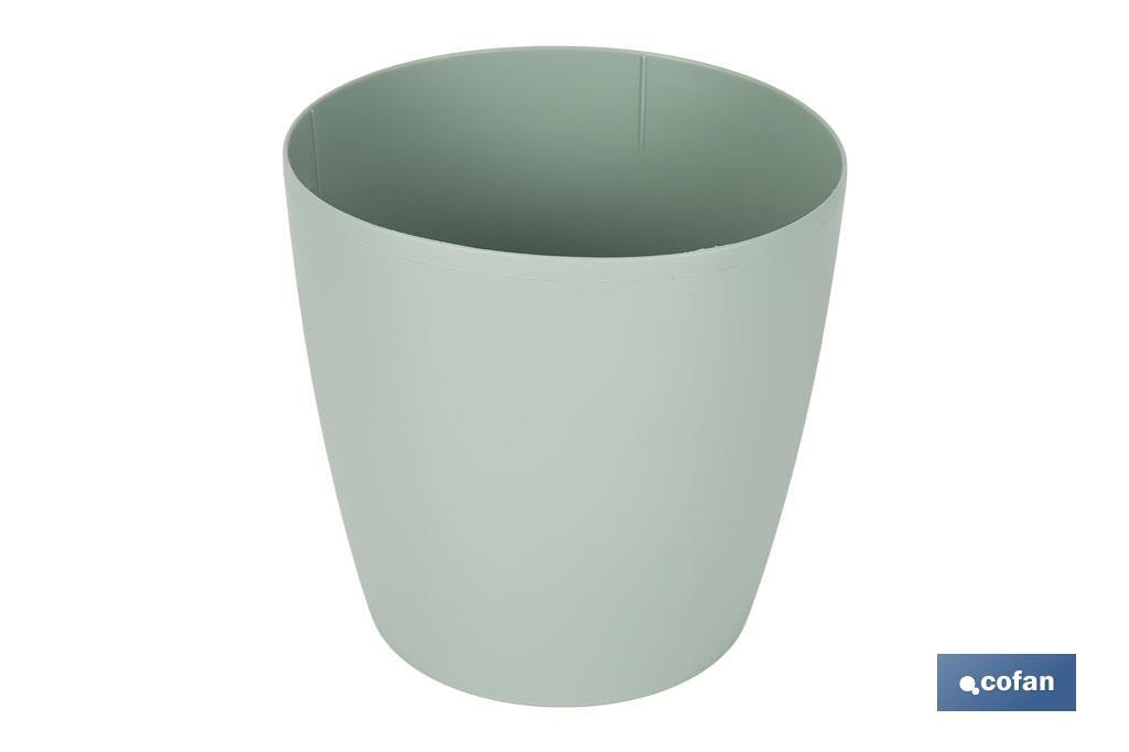 MACETA CAMELIA COLOR VERDE TURQUESA 14X13.8cm venta unitaria