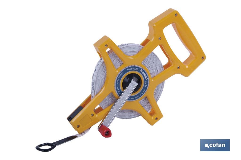 CINTA MÉTRICA FIBRA VIDRIO CON MANGO 50 M (PACK: 1 UDS) CINTA MÉTRICA FIBRA VIDRIO CON MANGO 50 M (PACK: 1 UDS)