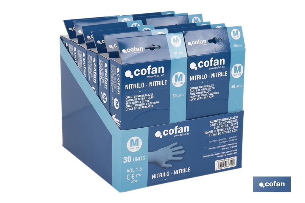 EXPOSITOR CAJA 30 UNDS. GUANTES NITRILO T-M (PACK: 1 UDS) EXPOSITOR CAJA 30 UNDS. GUANTES NITRILO T-M (PACK: 1 UDS)