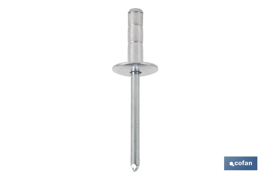 REMACHE ALA ANCHA MULTIGRIP 4,8 X 20 MM (PACK: 250 UDS) REMACHE ALA ANCHA MULTIGRIP 4,8 X 20 MM (PACK: 250 UDS)