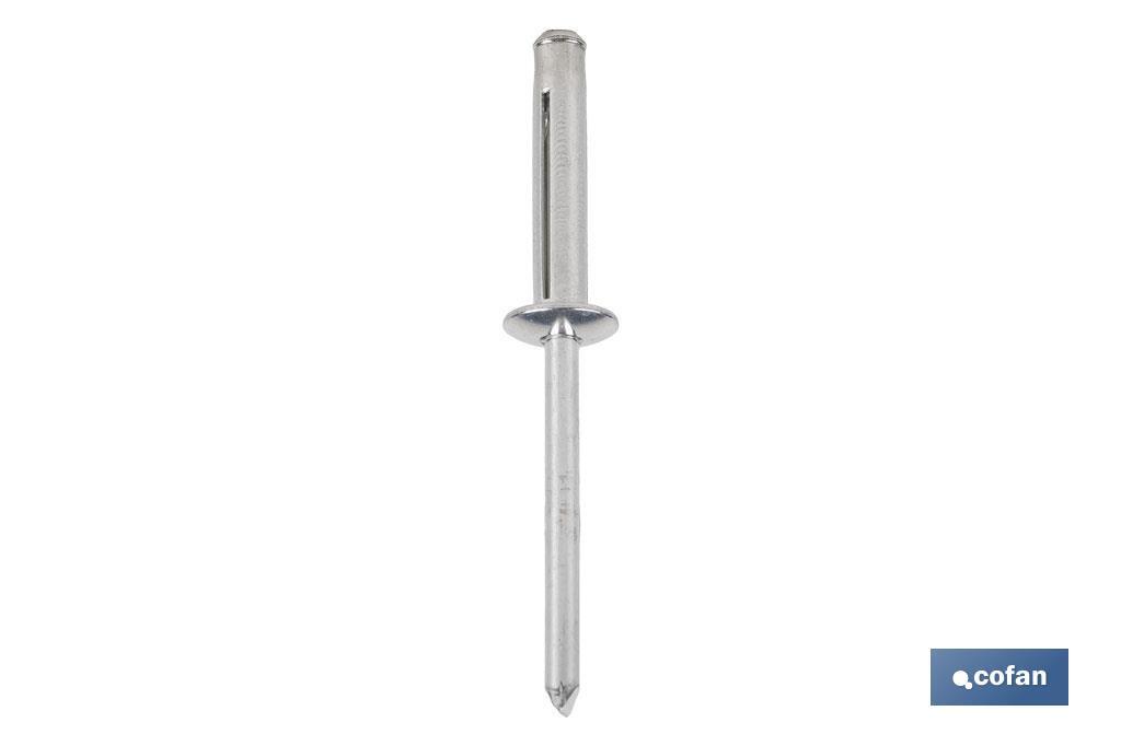 REMACHES ALUMINIO TREBOL 4.8 X 24 MM (PACK: 250 UDS)