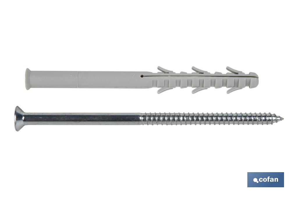 TACO LARGO DE GOLPE CON TORNILLO TORX Ø10 X 100 MM (PACK: 50 UDS) TACO LARGO DE GOLPE CON TORNILLO TORX Ø10 X 100 MM (PACK: 50 UDS)
