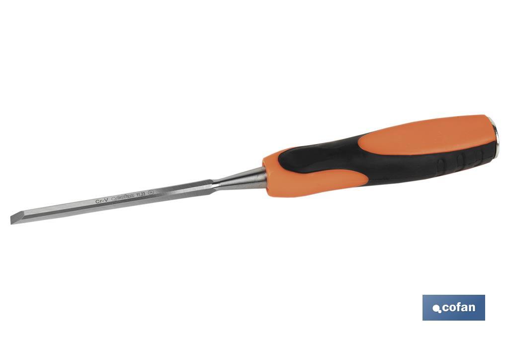 FORMÓN CON MANGO BIMATERIAL ANCHO DE CORTE 6 MM (PACK: 1 UDS) FORMÓN CON MANGO BIMATERIAL ANCHO DE CORTE 6 MM (PACK: 1 UDS)