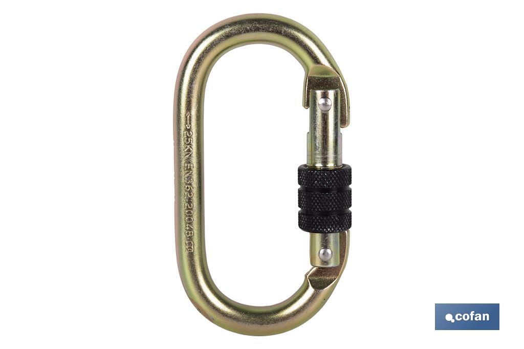 MOSQUETÓN CON ROSCA SEGURIDAD (PACK: 1 UDS) MOSQUETÓN CON ROSCA SEGURIDAD (PACK: 1 UDS)