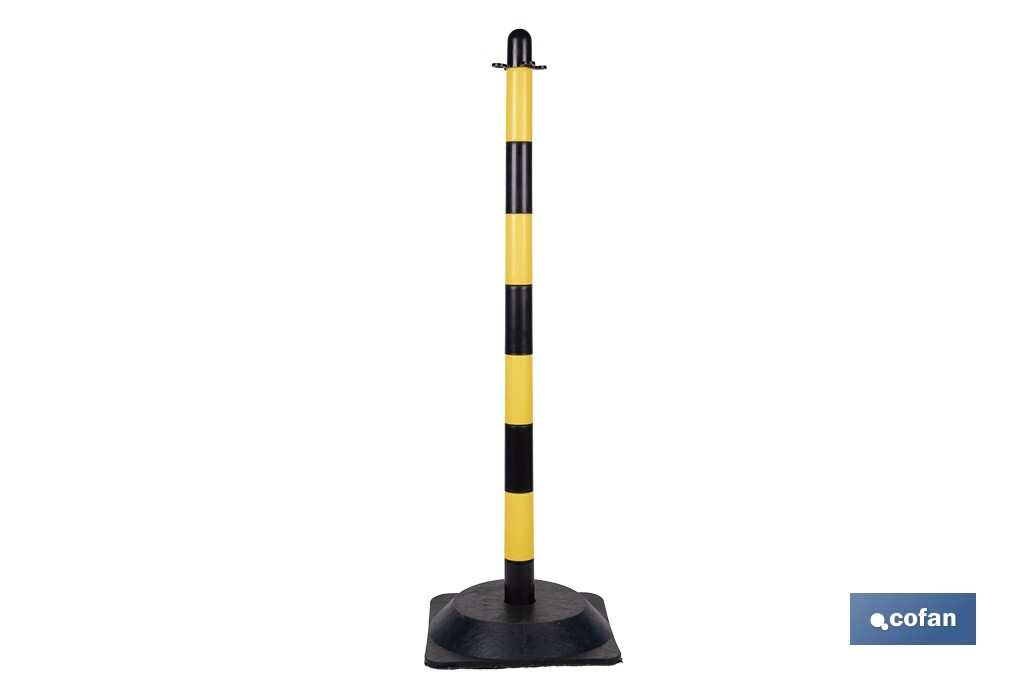 POSTE Y BASE PARA CADENA (AMAR/NEGRO) 1M (PACK: 1 UDS) POSTE Y BASE PARA CADENA (AMAR/NEGRO) 1M (PACK: 1 UDS)
