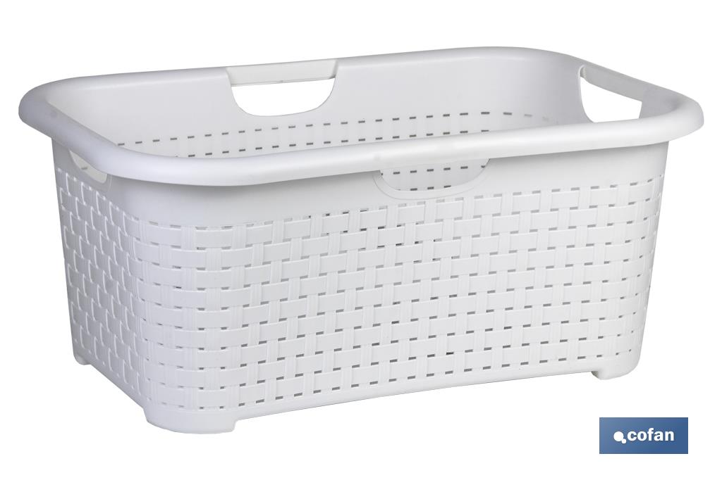 CESTA MULTIUSOS BLANCA 59 X 38 X 26 CM (PACK: 6 UDS)